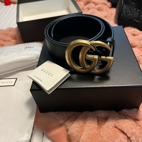 Gucci Wide Edition GG Belt Perfect!!! New - Picture 1 of 10